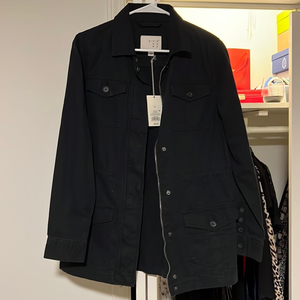 Dark navy jacket. New with tags